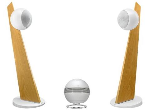 Cabasse PEARL SUB WHITE & 2x BALTIC ON STAND LIGHT OAK / WHITE