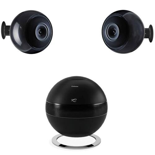 Cabasse PEARL SUB BLACK & 2x BALTIC ON WALL BLACK