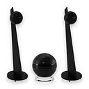 Cabasse PEARL SUB BLACK & 2x RIGA 2 ON STAND BLACK / BLACK