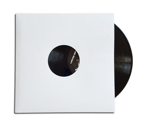 OnlyVinyl Outer Record Sleeves Cardboard Center Hole White 10