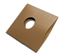 OnlyVinyl Outer Record Sleeves Cardboard Center Hole Brown 10