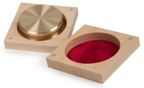 Pro-Ject Audio Record Puck Classic Brass Transparent 800 g